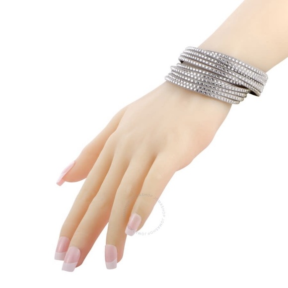 Swarovski Gray Suede Wrap Bracelet - Picture 3 of 4